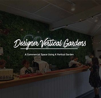 A Commercial Space Using A Vertical Garden - Designer Vertical Gardens