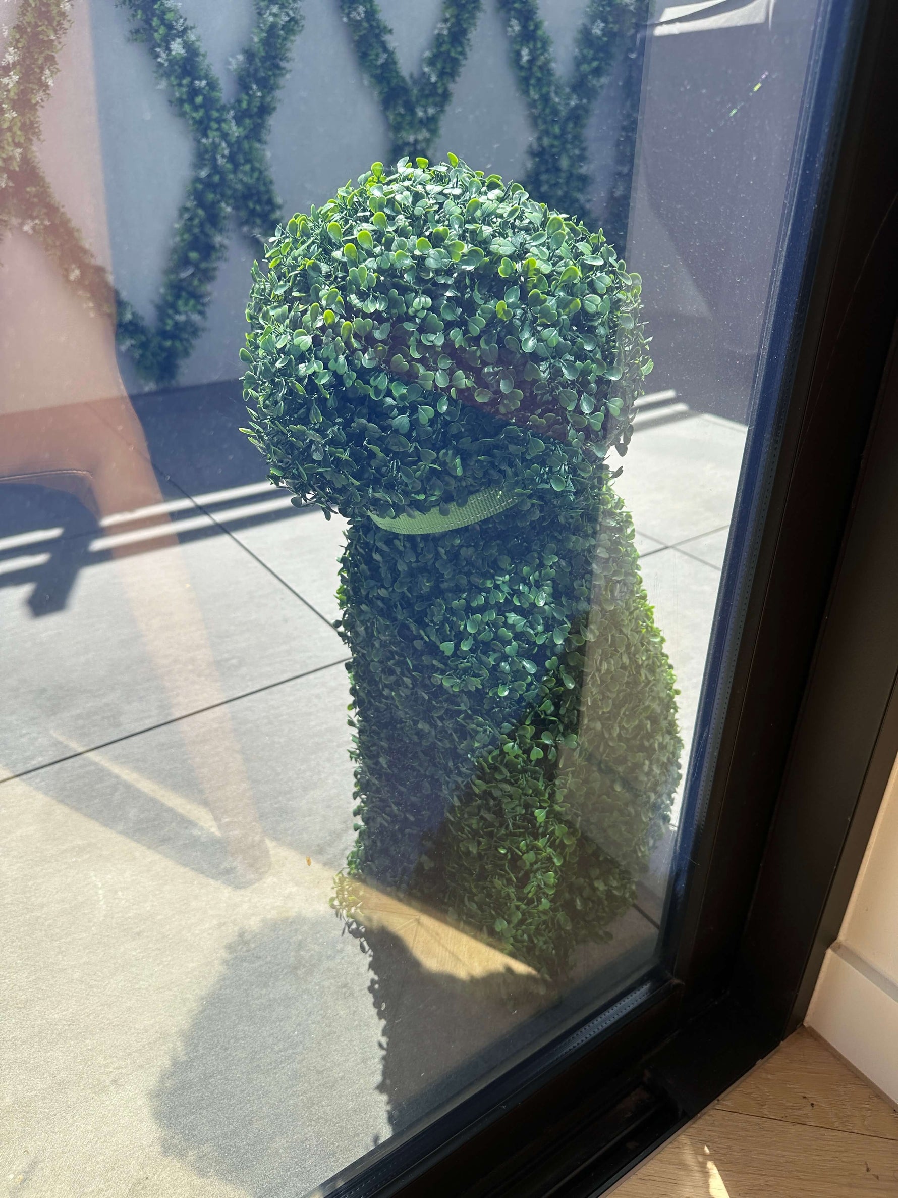 Artificial Boxwood Topiary Dog 60cm UV Resistant - Designer Vertical Gardens artificial topiary buxus topiary