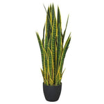 Artificial (faux) Mother in Law Tongue / Yellow Tongue Snake Plant UV Resistant 100CM - Designer Vertical Gardens artificial green wall sydney artificial vertical garden melbourne