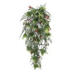 Artificial Hanging Christmas Myrtle And Flowering Holly UV Resistant 78cm - Designer Vertical Gardens artificial flower backdrop Artificial flower bouquet