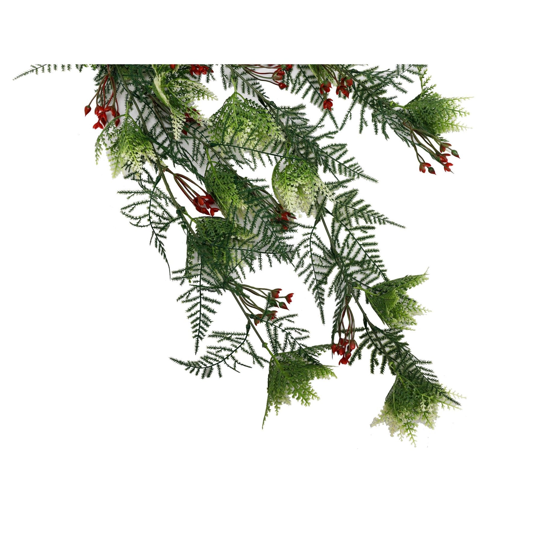 Artificial Hanging Christmas Myrtle And Flowering Holly UV Resistant 78cm - Designer Vertical Gardens artificial flower backdrop Artificial flower bouquet