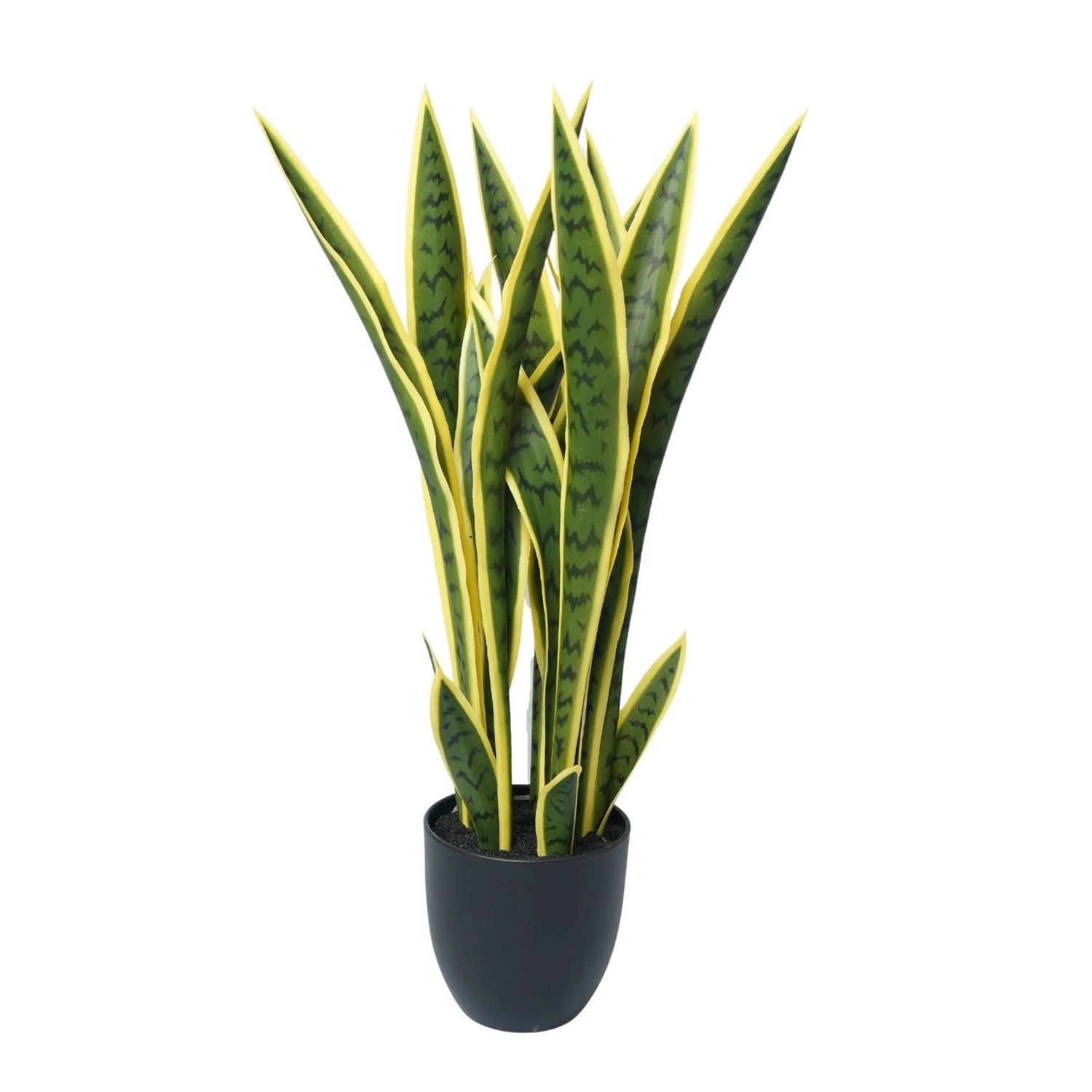 Artificial Mother in Law Tongue / Yellow Tongue Sansevieria UV Resistant 60CM - Designer Vertical Gardens Artificial Shrubs and Small plants Small Artificial Desk Plants