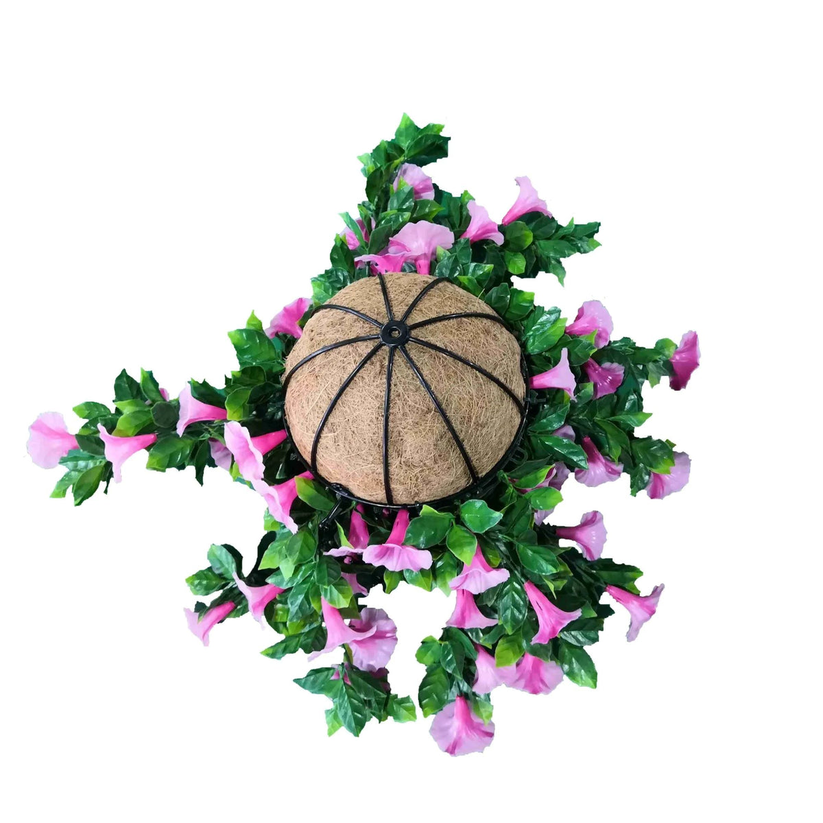 Artificial Petunia Hanging Basket UV Resistant 28cm - Designer Vertical Gardens artificial hanging ferns Flowering plants