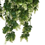 Artificial Spring Evergreen Hanging Basket UV Resistant 43cm - Designer Vertical Gardens artificial hanging basket artificial hanging fern plant