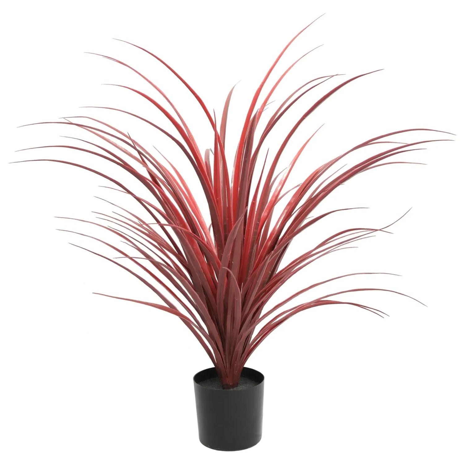 Burgundy Potted Artificial Long Grass (Yucca Grass) 75cm UV Resistant - Designer Vertical Gardens Artificial Shrubs and Small plants Dracena & Artificial Yucca