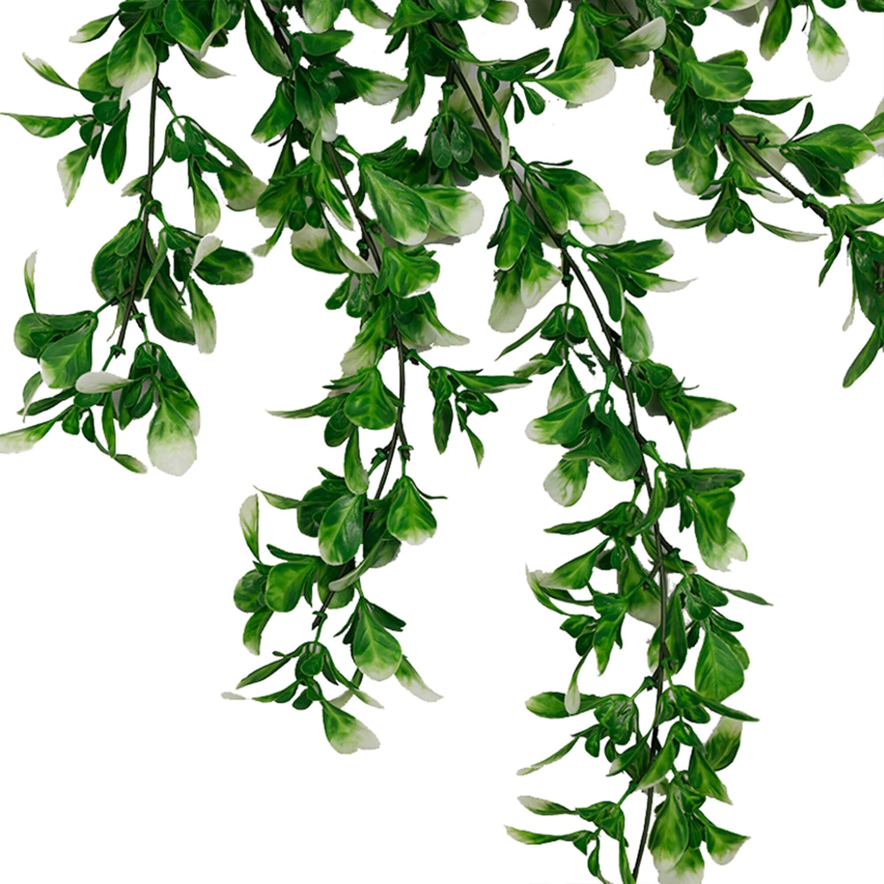 FreshFlow Green & White Jasmine Cascade – Durable Design Outdoor Proof 73cm - Designer Vertical Gardens artificial hanging ferns hanging garland