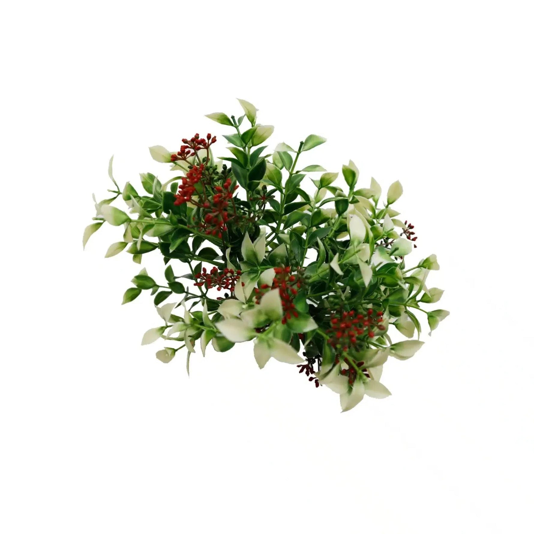 FreshLeaf Holly Plant Stem – Weatherproof 26cm - Designer Vertical Gardens Artificial flower stems Artificial greenery stems