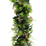 FreshTrail Hanging Extendable Flowering Cedar Vine – Weatherproof 55cm - Designer Vertical Gardens artificial hanging ferns hanging garland