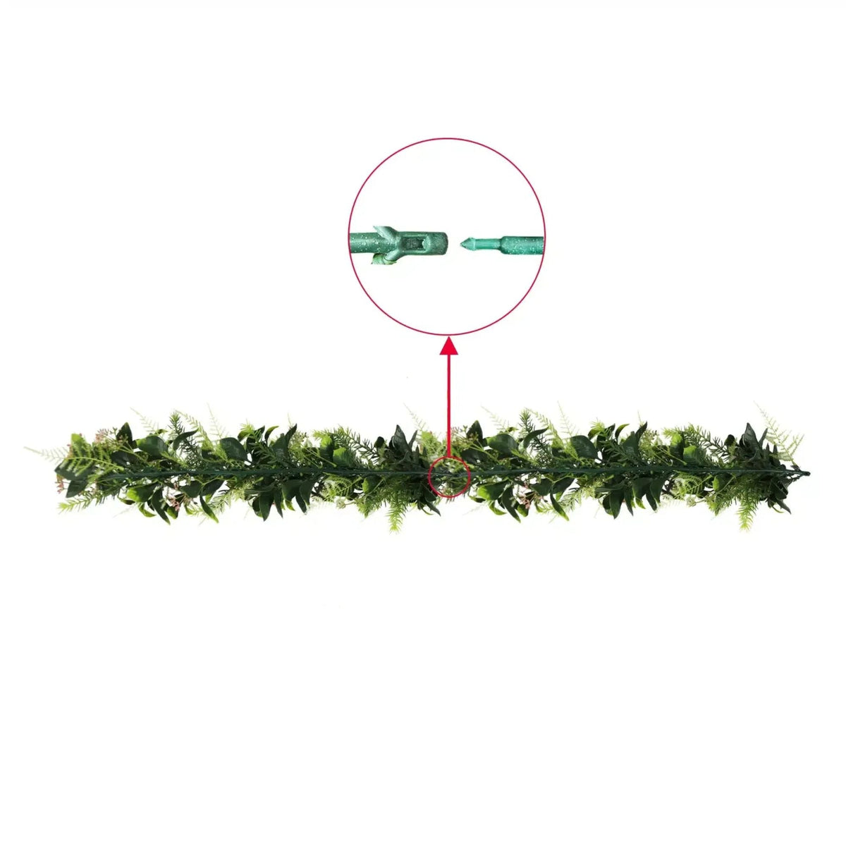 FreshTrail Hanging Extendable Flowering Cedar Vine – Weatherproof 55cm - Designer Vertical Gardens artificial hanging ferns hanging garland