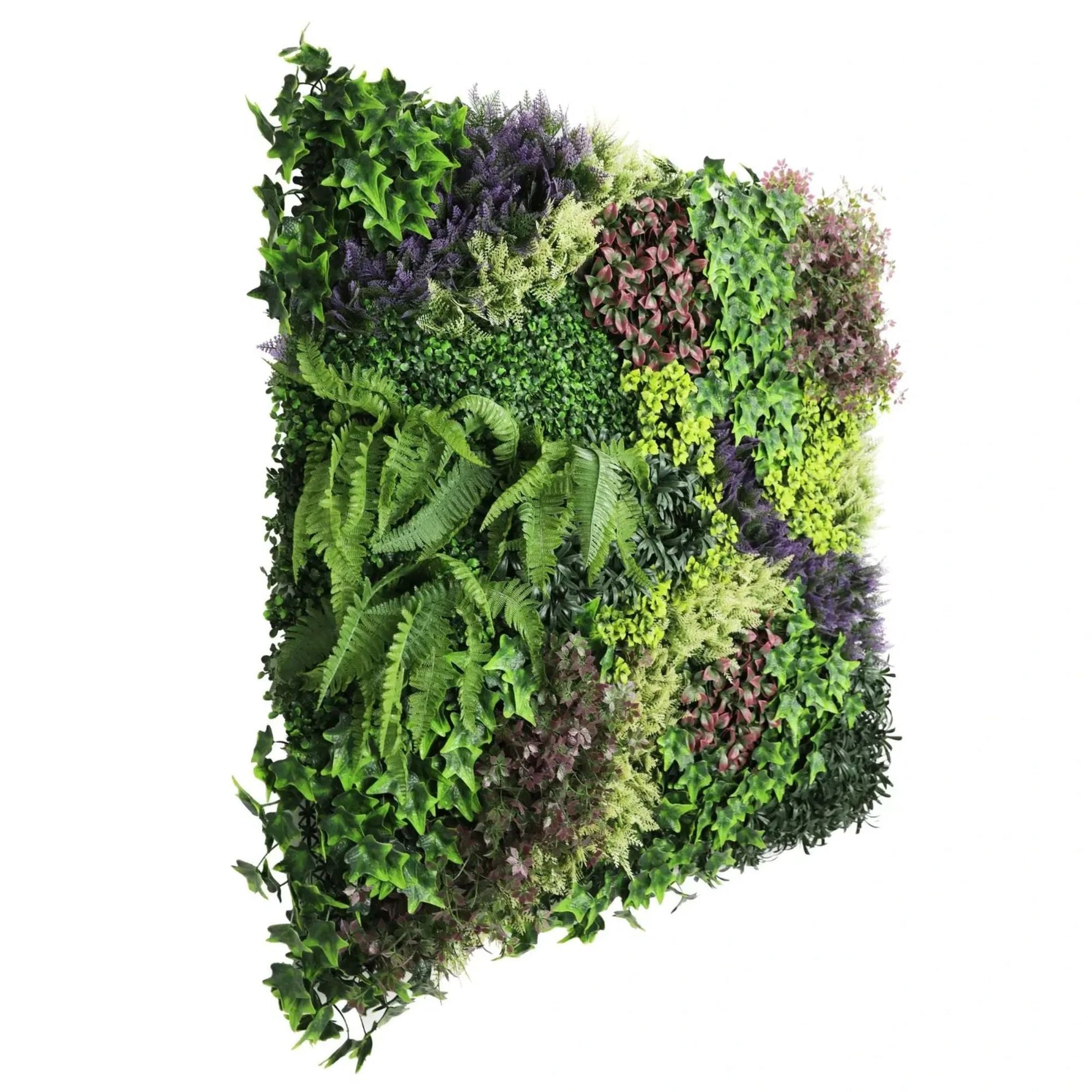 Lush Botanical Mosaic Artificial Vertical Garden / Green Wall Panel 1m x 1m UV Resistant - Designer Vertical Gardens artificial green wall australia artificial green wall installation