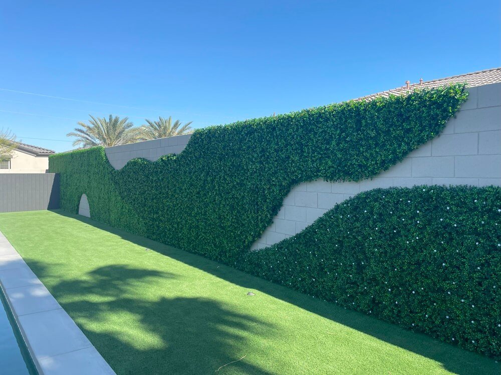 Luxury Flowering Artificial Buxus Hedge Panel UV Resistant 1m X 1m - Designer Vertical Gardens artificial green wall australia artificial green wall sydney