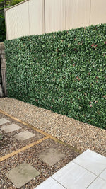 Photinia Artificial Hedge Panel / Fake Vertical Garden 1m x 1m UV Resistant - Designer Vertical Gardens artificial garden wall plants artificial green wall australia