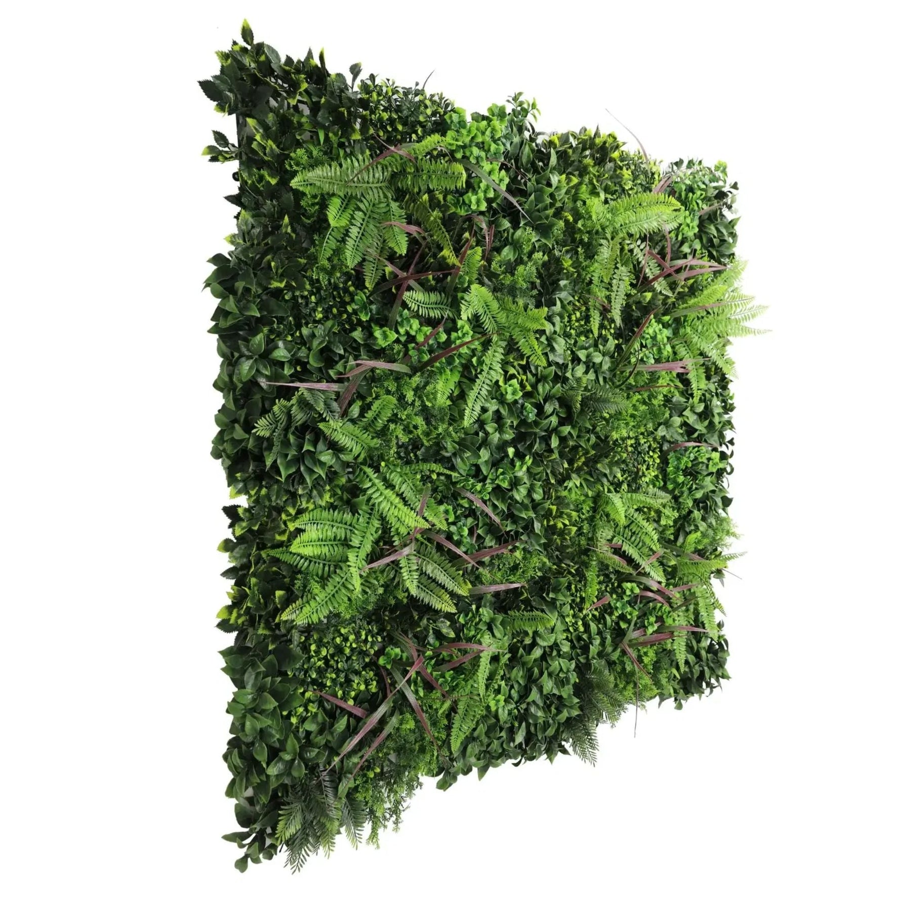 Verdant Fern Artificial Vertical Garden / Green Wall Panel 1m x 1m UV Resistant - Designer Vertical Gardens artificial vertical garden melbourne artificial vertical garden plants