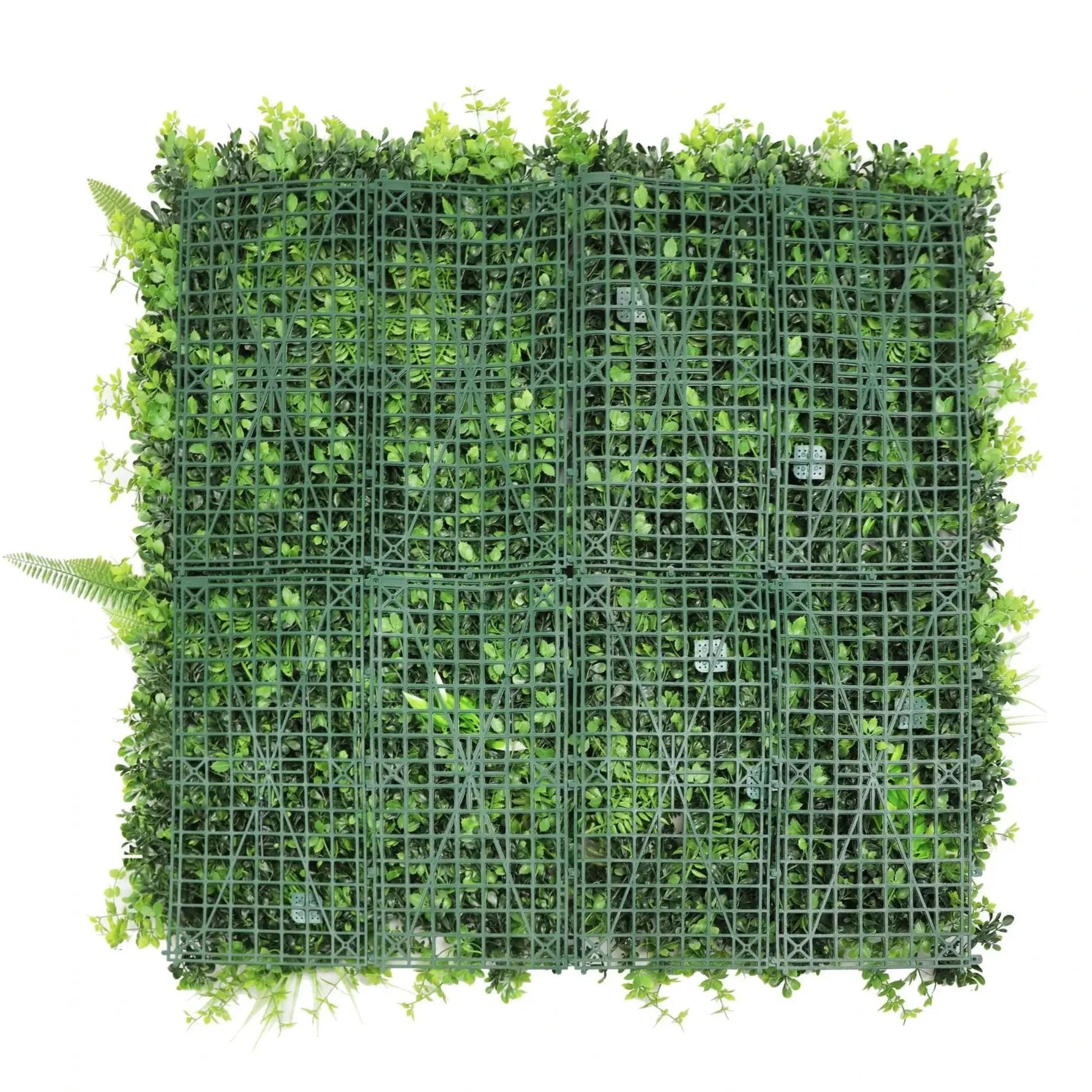 Verdant Fern Artificial Vertical Garden / Green Wall Panel 1m x 1m UV Resistant - Designer Vertical Gardens artificial vertical garden melbourne artificial vertical garden plants