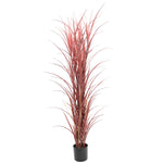 Vibrant Burgundy Artificial Long Grass – 180cm, UV Protected - Designer Vertical Gardens Artificial Plants Dracena & Artificial Yucca