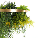 Imitation Gold Artificial Hanging Green Wall Disc 60cm (Limited Range)