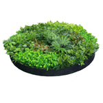 150cm Tropical Green Artificial Vertical Garden Disc - Designer Vertical Gardens artificial garden wall plants artificial green wall australia