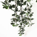 80cm Mixed Green & White Tipped Hanging Artificial Ivy Bush UV Stable - Designer Vertical Gardens artificial garden wall plants artificial green wall australia