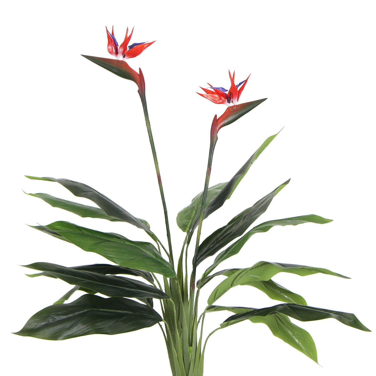 Artificial Bird Of Paradise Plant 110cm (Red Flowers) - Designer Vertical Gardens Flowering plants