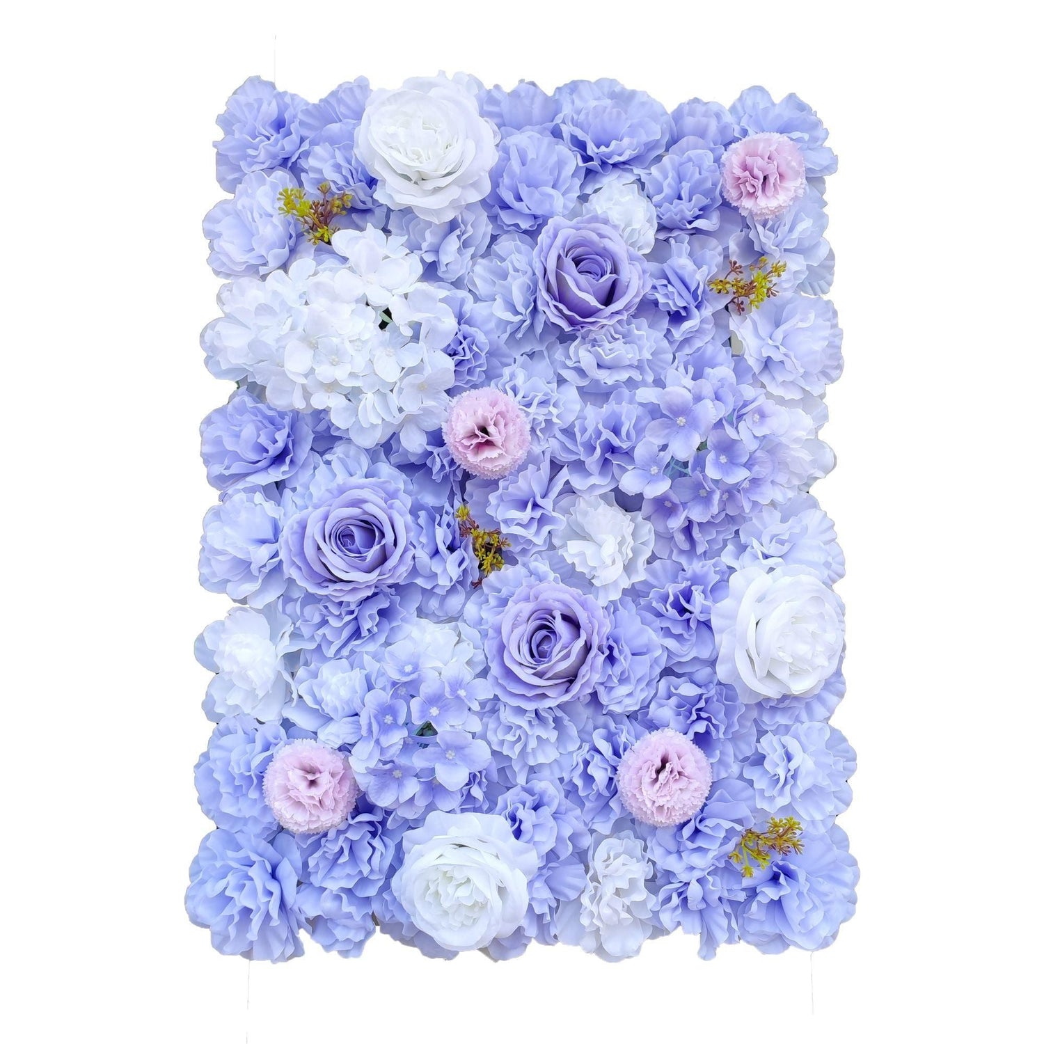 Artificial Flower Wall Backdrop Panel 40cm X 60cm Mixed Lilac Flowers - Designer Vertical Gardens Artificial hedge panels artificial vertical garden melbourne