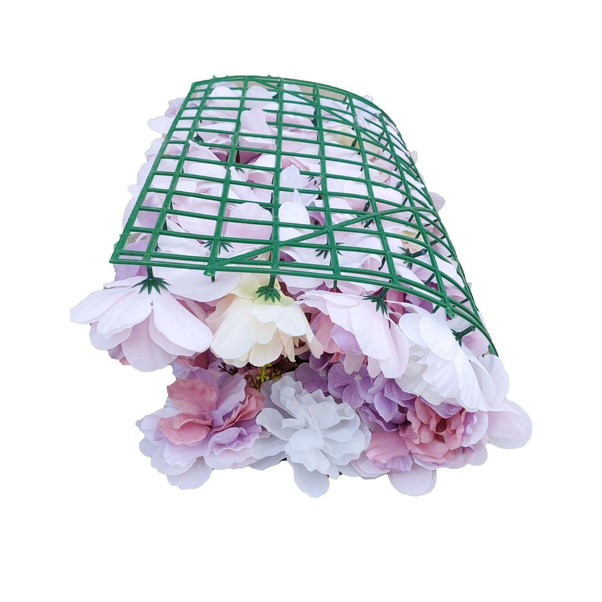 Artificial Flower Wall Backdrop Panel 40cm X 60cm Mixed Pink & White Flowers - Designer Vertical Gardens artificial vertical garden melbourne artificial vertical garden plants