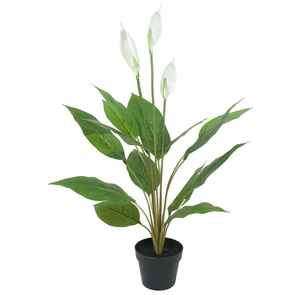 Artificial Flowering White Peace Lily / Calla Lily 95cm - Designer Vertical Gardens artificial vertical garden melbourne artificial vertical garden plants