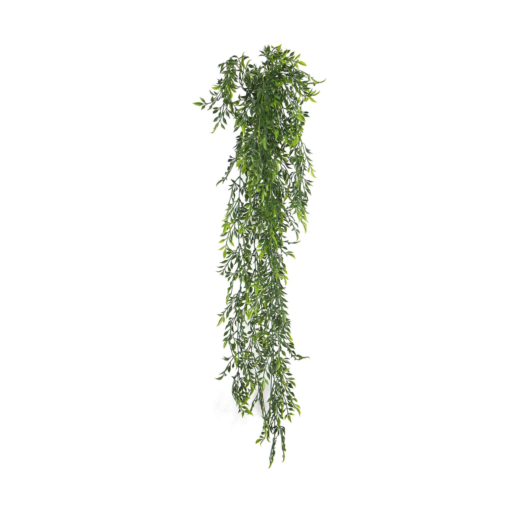 Artificial Hanging Flowering Ruscus Leaf Plant UV Resistant 130cm - Designer Vertical Gardens fake plant stem hanging fern