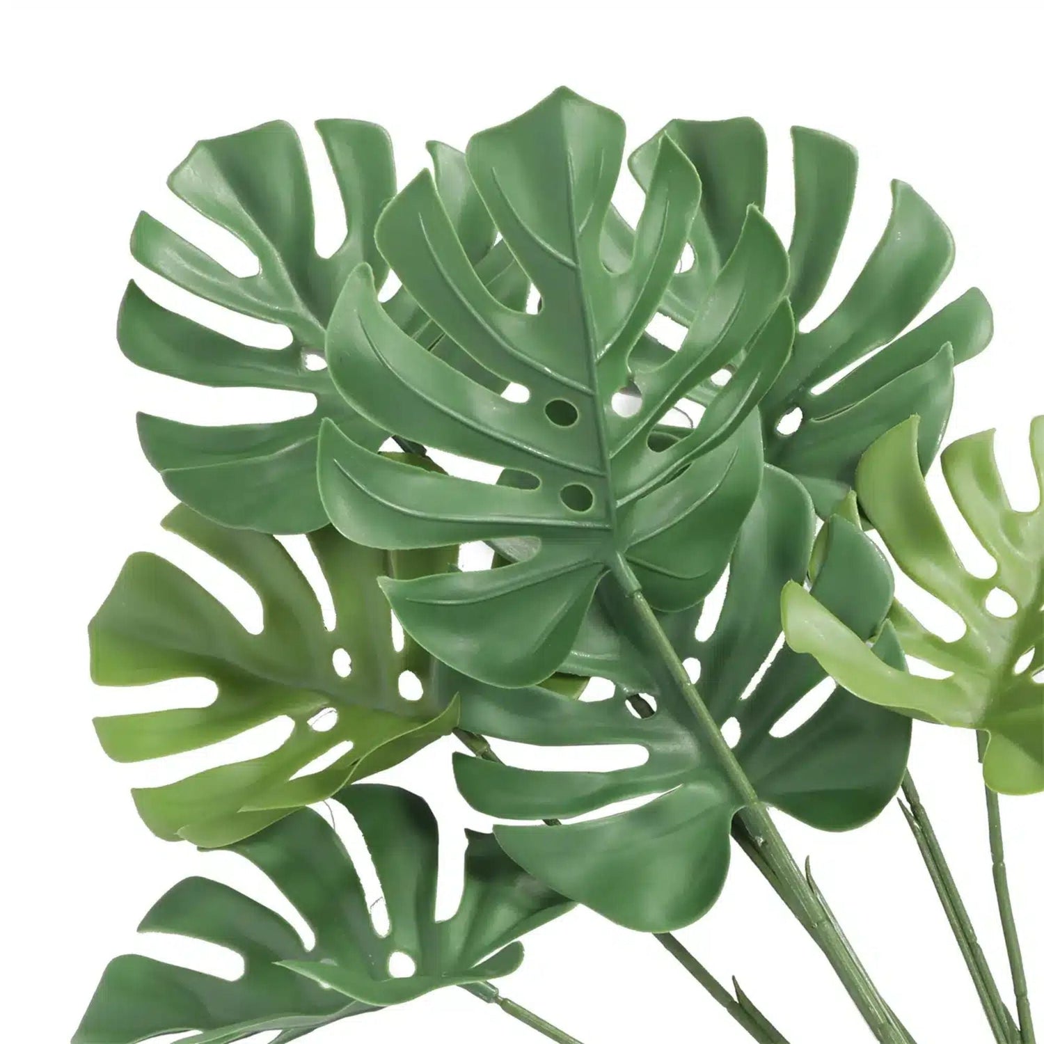 Artificial Monstera Split Leaf Philodendron Plant Stem 60cm UV Resistant - Designer Vertical Gardens artificial stem fake plant stem