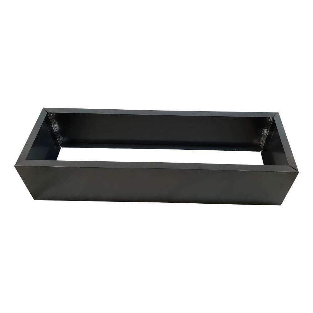 Black Metal Planter Medium - Designer Vertical Gardens artificial green wall sydney artificial vertical garden melbourne