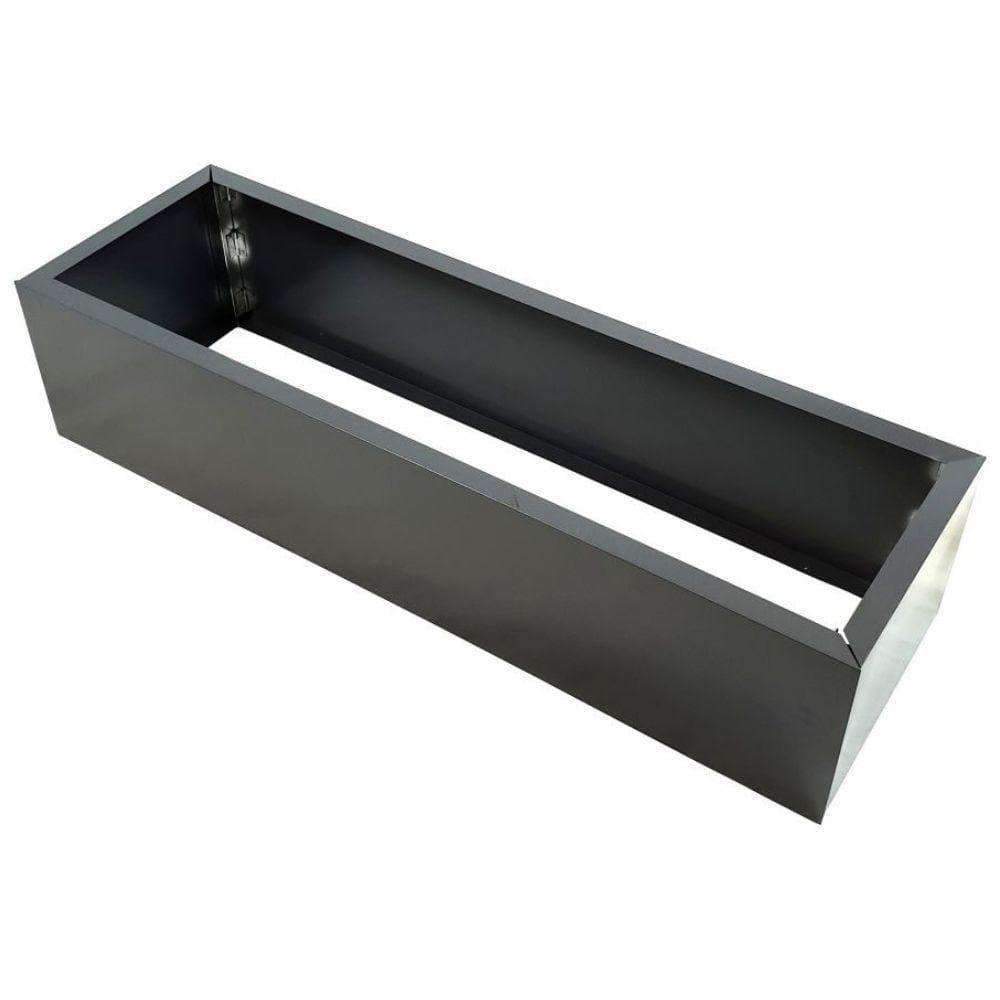 Black Metal Planter Medium - Designer Vertical Gardens artificial green wall sydney artificial vertical garden melbourne