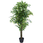 Bushy Artificial Ficus Tree 140cm - Dark Trunk - Designer Vertical Gardens artificial green wall sydney artificial vertical garden melbourne