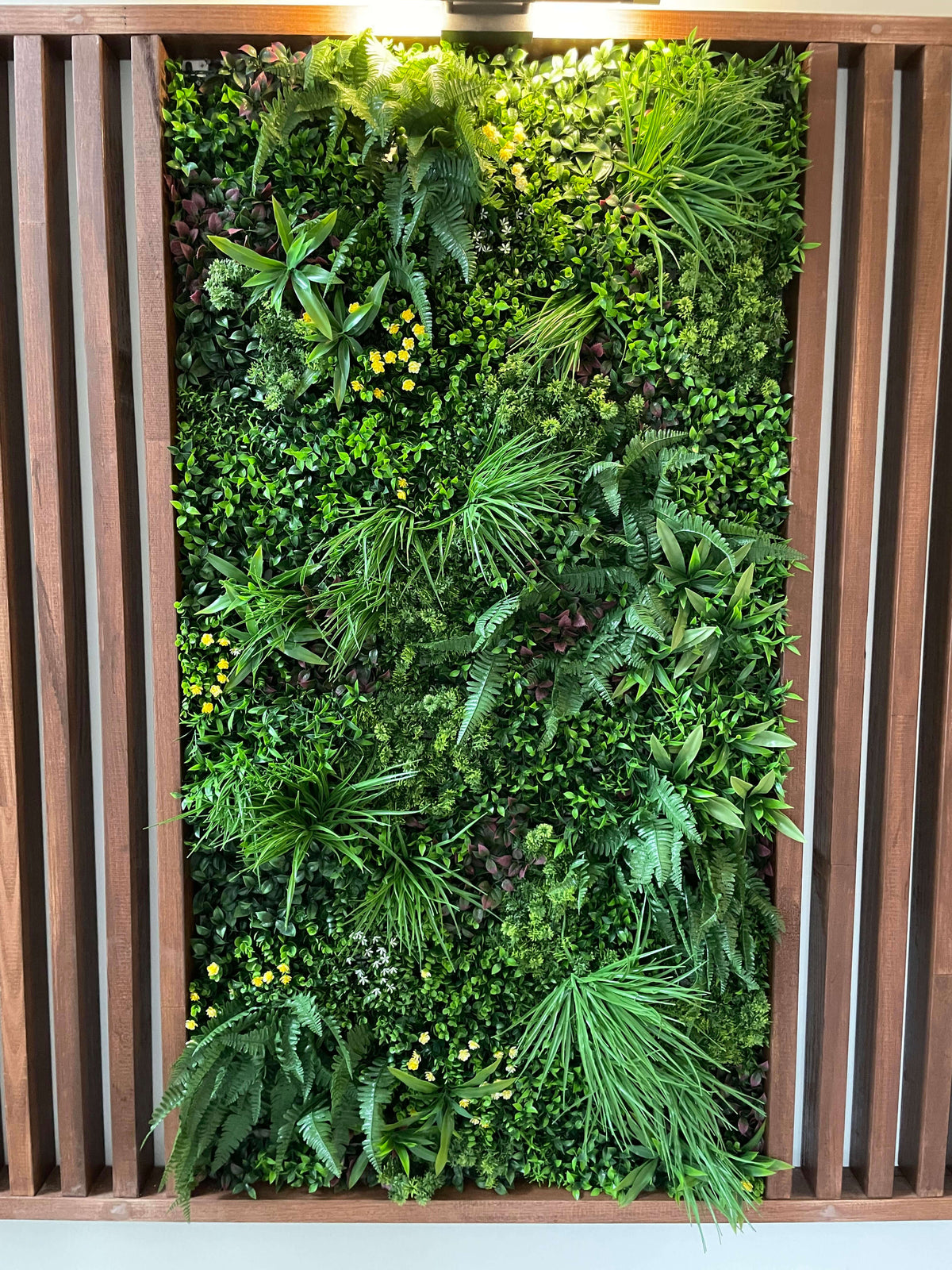 Country Fern Artificial Vertical Garden / Green Wall 100cm x 100cm UV Resistant - Designer Vertical Gardens artificial garden wall plants artificial green wall australia