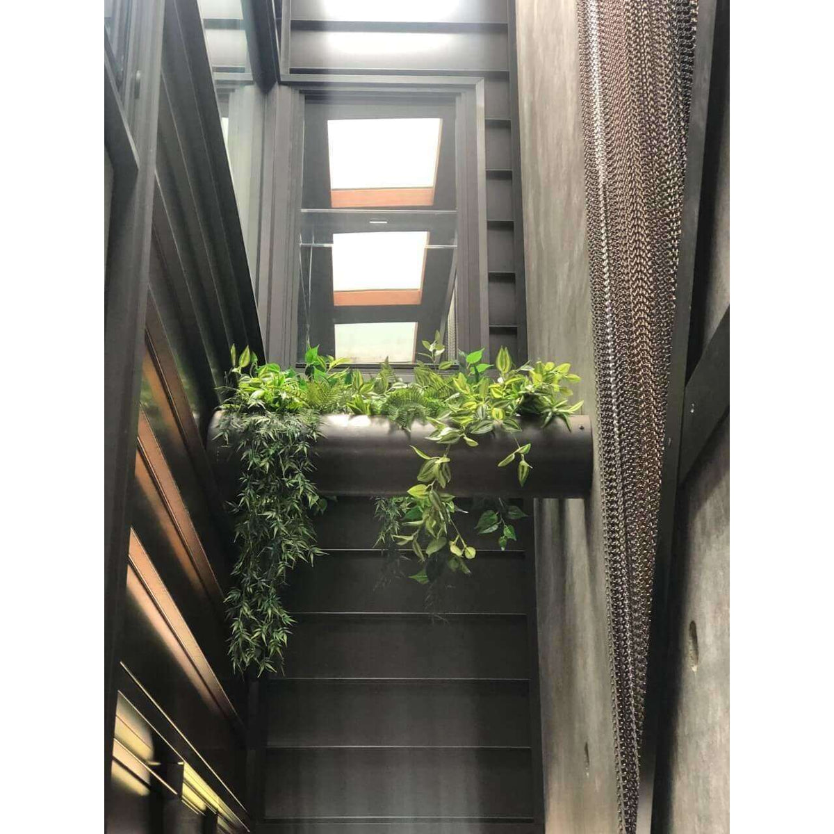 Dense Trailing Artificial Hanging Greenery 90cm - Designer Vertical Gardens artificial green wall sydney artificial vertical garden melbourne