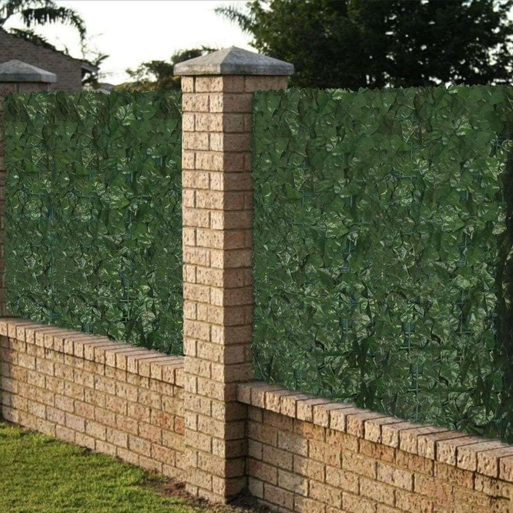 Fake Ivy Roll Artificial Hedge Panel Roll with Shade Cloth Backing 3m x 1m for Instant privacy - Designer Vertical Gardens artificial garden wall plants artificial green wall australia