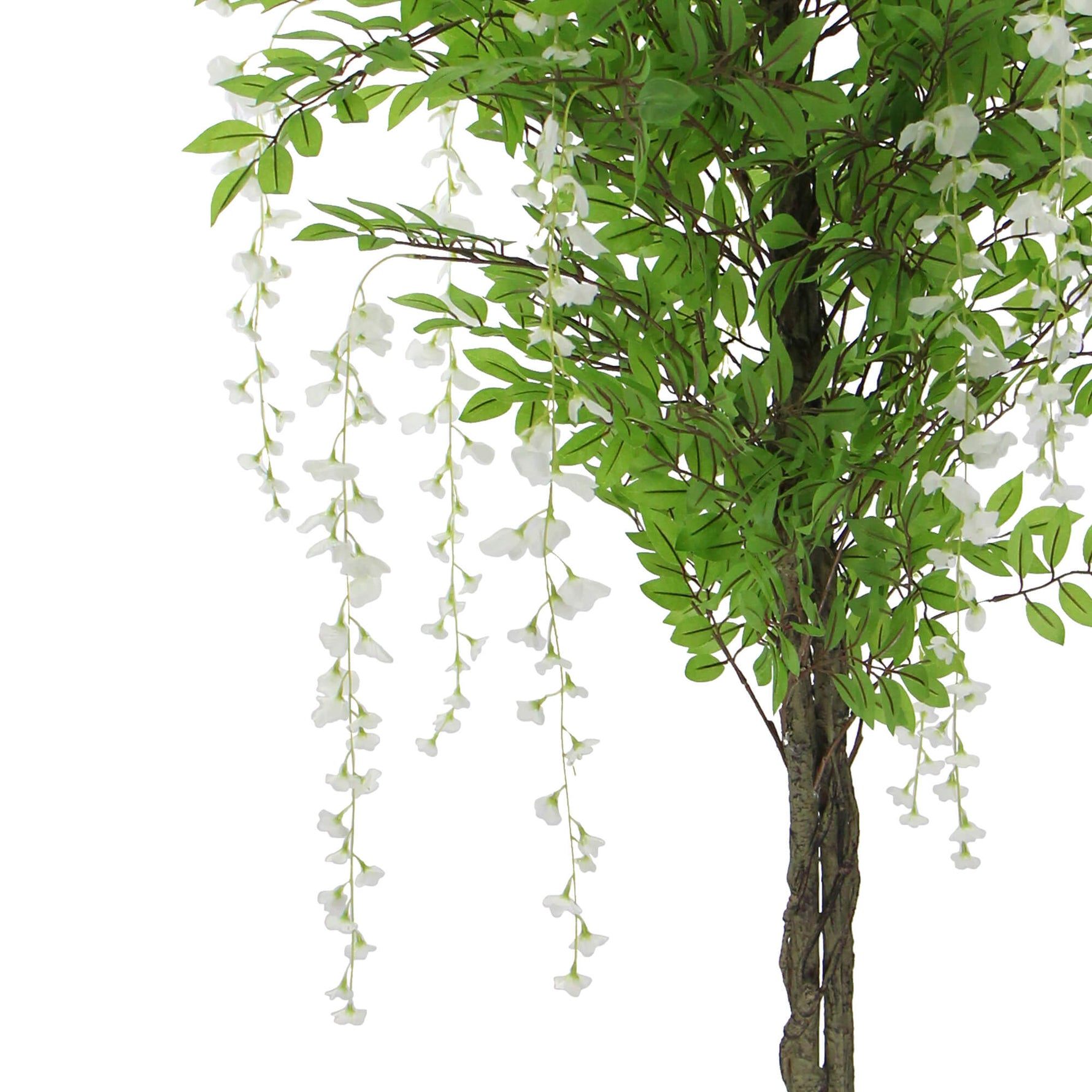 Flowering Artificial Wisteria With White Flowers 180cm - Designer Vertical Gardens Artificial tree Artificial Trees for Balconies