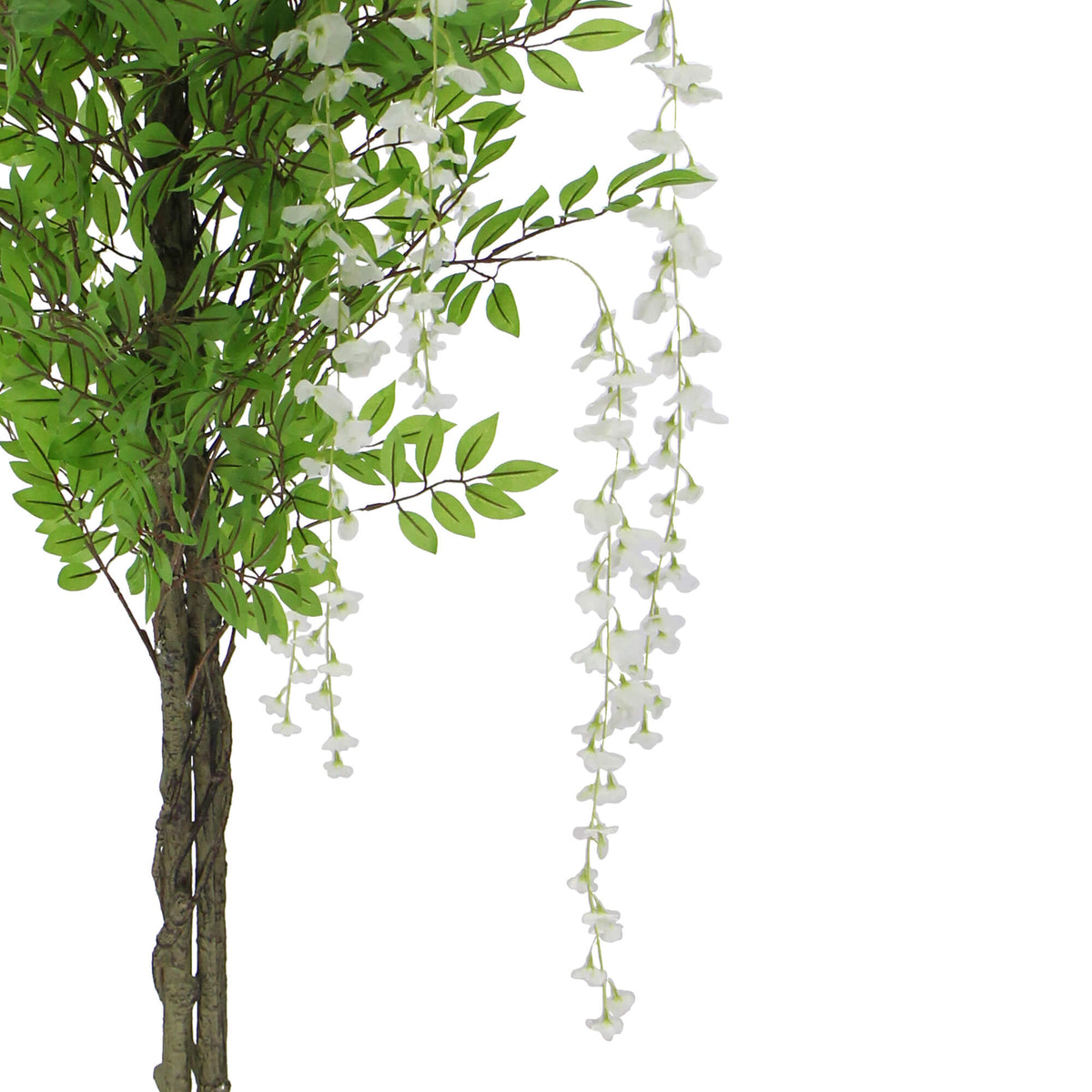 Flowering Artificial Wisteria With White Flowers 180cm - Designer Vertical Gardens Artificial tree Artificial Trees for Balconies