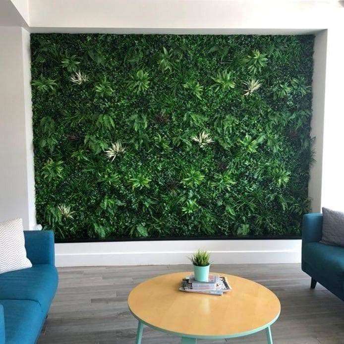 Green Sensation Artificial Vertical Garden / Fake Green Wall 1m x 1m UV Resistant - Designer Vertical Gardens artificial garden wall plants artificial green wall australia