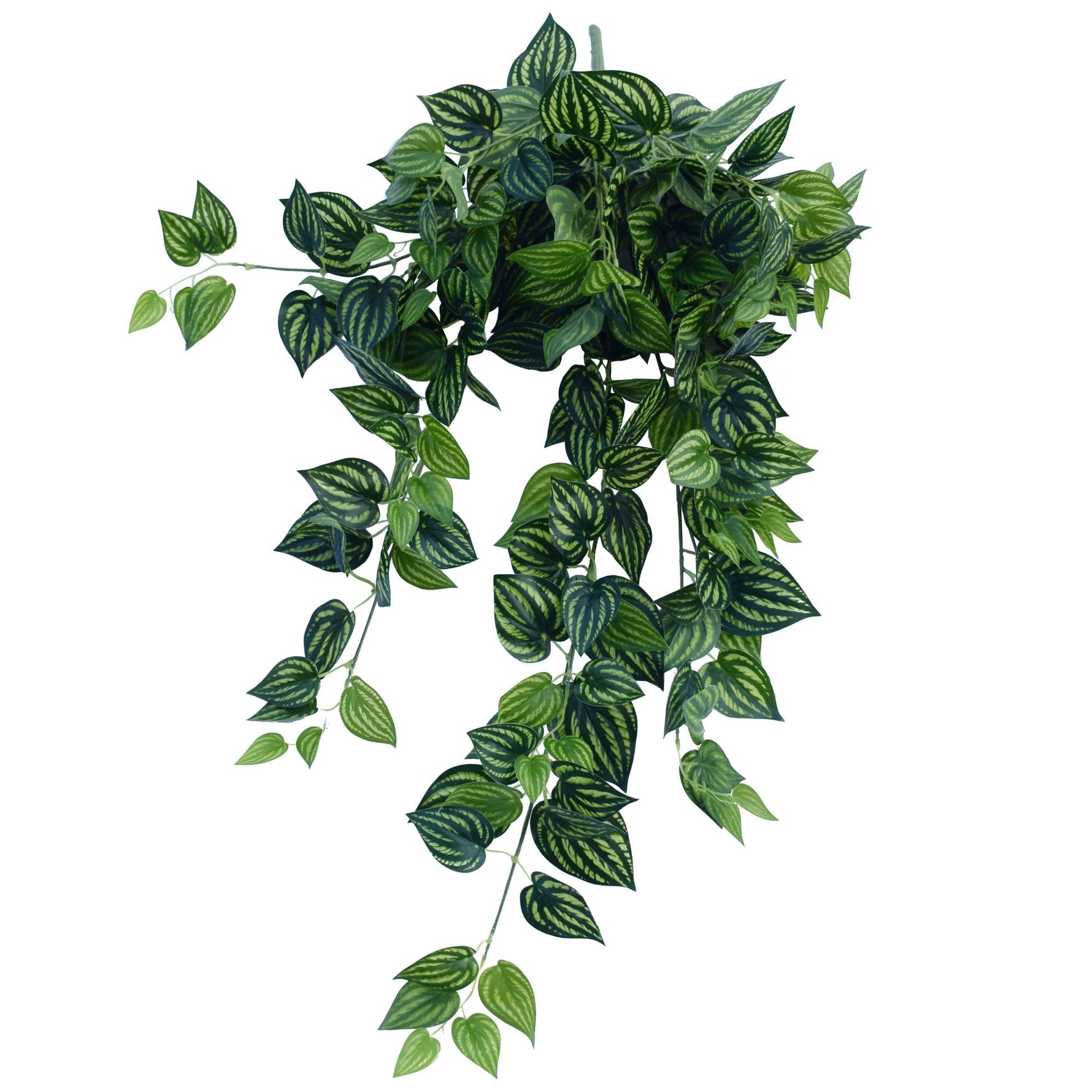 Hanging Artificial Philodendron Bush - 100cm - Designer Vertical Gardens artificial garden wall plants artificial green wall installation