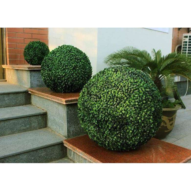 Large Artificial UV Resistant Boxwood Topiary Ball 48cm - Designer Vertical Gardens artificial garden wall plants artificial green wall australia