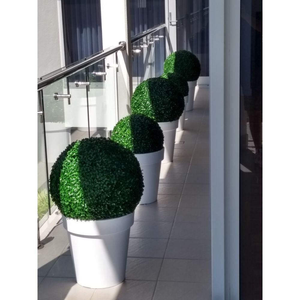 Large Artificial UV Resistant Boxwood Topiary Ball 48cm - Designer Vertical Gardens artificial garden wall plants artificial green wall australia