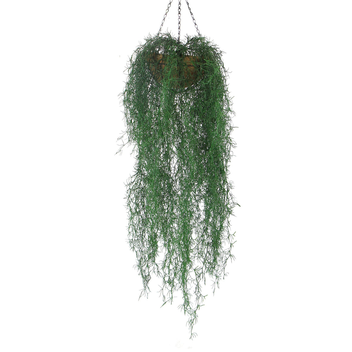 Long Hanging Artificial Spanish Moss Basket 135cm UV Resistant - Designer Vertical Gardens hanging fern hanging plants