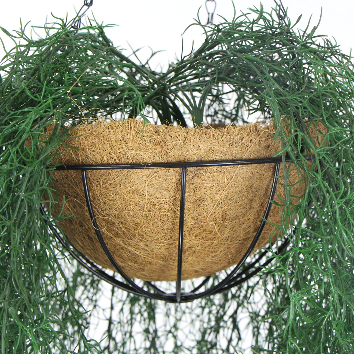 Long Hanging Artificial Spanish Moss Basket 135cm UV Resistant - Designer Vertical Gardens hanging fern hanging plants