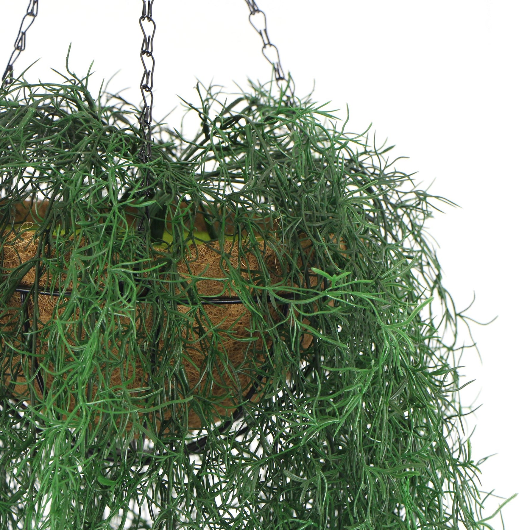 Long Hanging Artificial Spanish Moss Basket 135cm UV Resistant - Designer Vertical Gardens hanging fern hanging plants