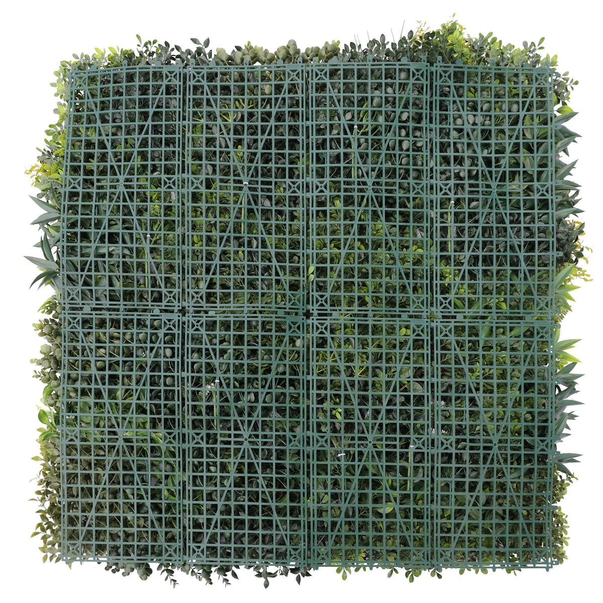 Lush Spring Vertical Garden / Green Wall UV Resistant 100cm x 100cm - Designer Vertical Gardens artificial hedge fence panels Artificial hedge panels