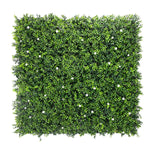 Luxury Flowering Artificial Buxus Hedge Panel UV Resistant 1m X 1m - Designer Vertical Gardens artificial green wall australia artificial green wall sydney