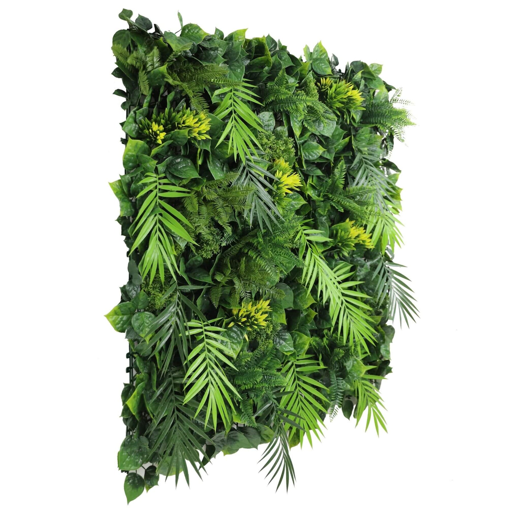 Luxury Hawaiian Sunrise Vertical Garden/Green Wall UV Resistant 1m X 1m - Designer Vertical Gardens artificial vertical garden melbourne artificial vertical garden plants