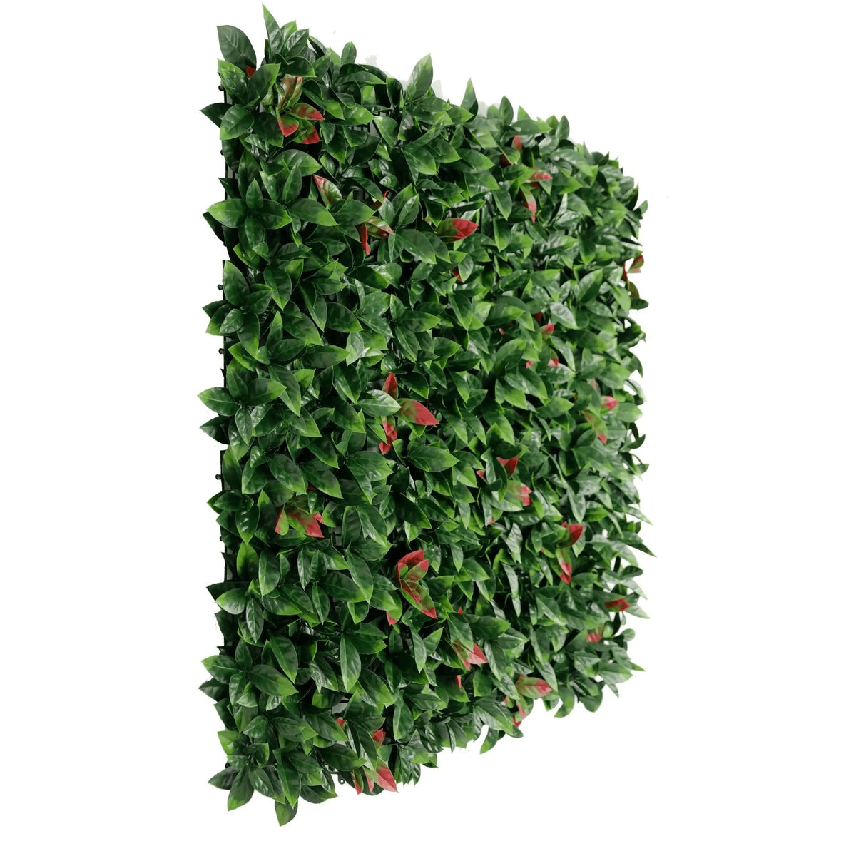 Photinia Artificial Hedge Panel / Fake Vertical Garden 1m x 1m UV Resistant - Designer Vertical Gardens artificial garden wall plants artificial green wall australia