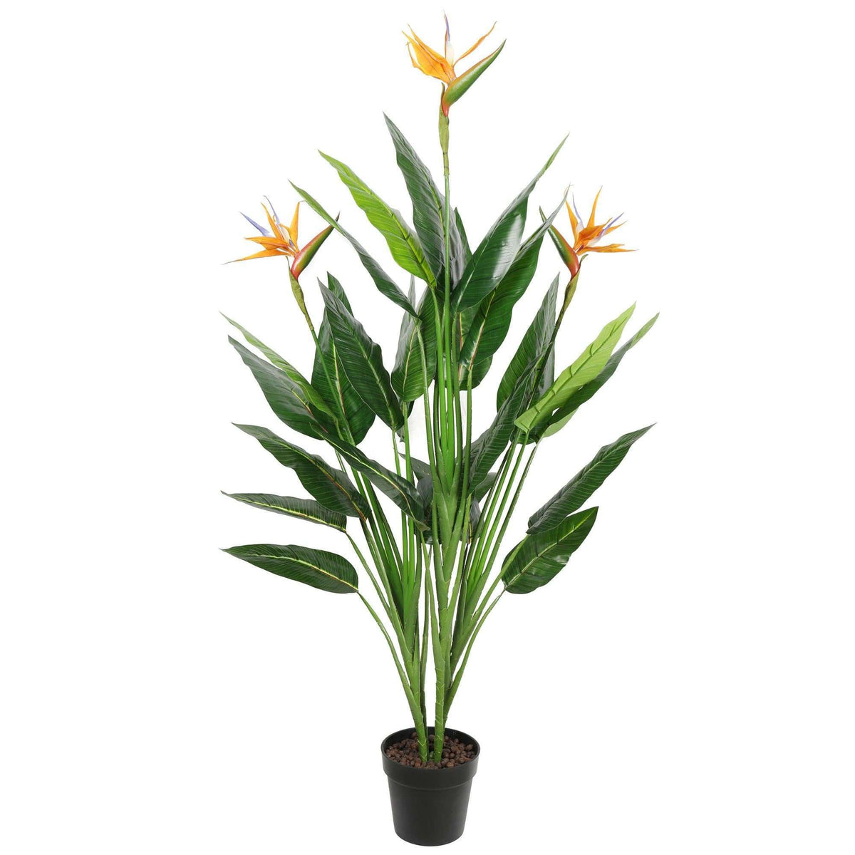 Potted Artificial Bird of Paradise Plant 150cm - Designer Vertical Gardens Artificial Shrubs and Small plants Flowering plants