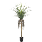 Potted Artificial Yucca Tree With Tall Head 150cm UV Resistant  - Designer Vertical Gardens Artificial Trees Artificial Trees for Balconies