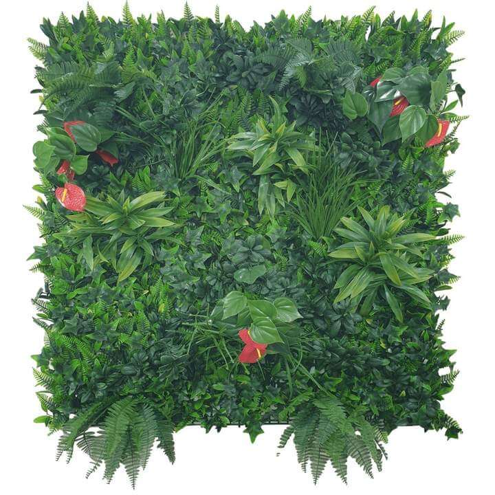 Sample - Lace Leaf Jungle Artificial Vertical Garden (33cm x 33cm) - Designer Vertical Gardens artificial garden wall plants artificial green wall australia